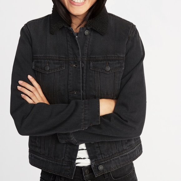 cotton on black denim jacket